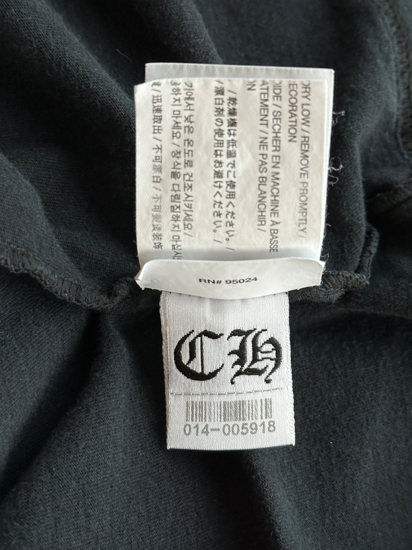 Chrome Hearts Black & White Cross Logo T-Shirt