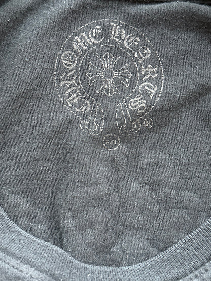 Chrome Hearts Black & White Dagger Logo T-Shirt