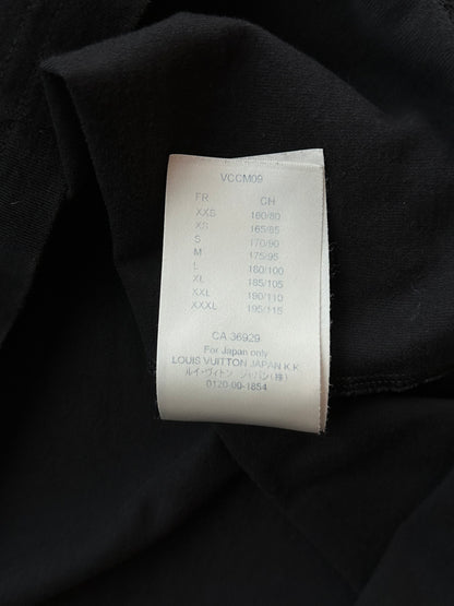 Louis Vuitton Black & White LV Stitch Logo T-Shirt