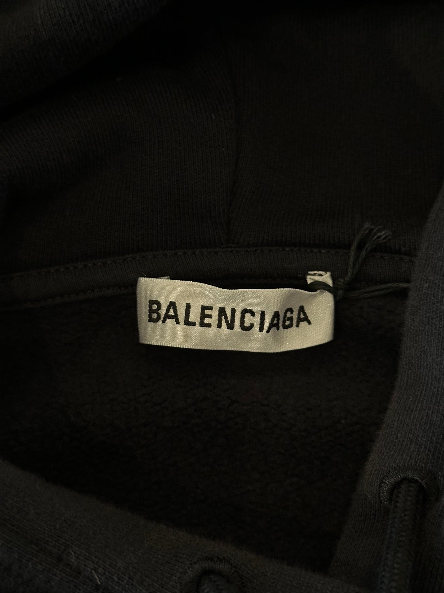 Balenciaga Black Logo Hoodie