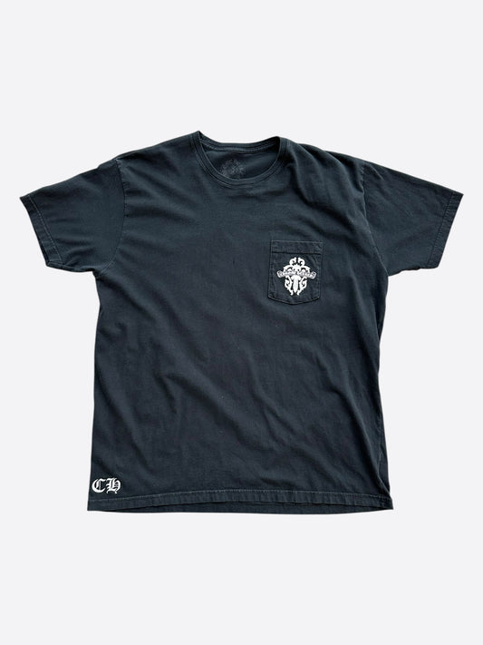 Chrome Hearts Black & White Dagger Logo T-Shirt