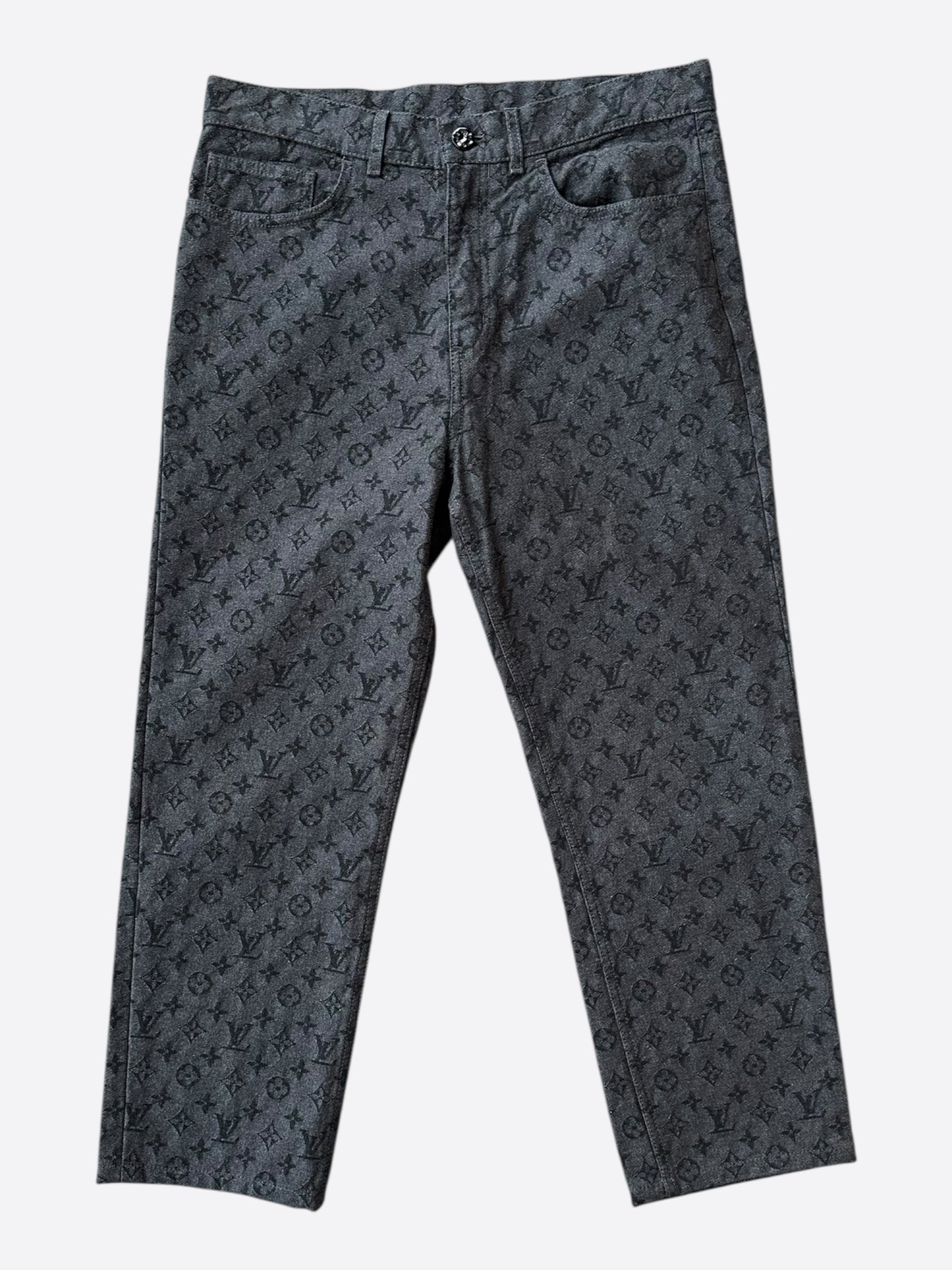 Louis Vuitton NBA Grey Monogram Jeans