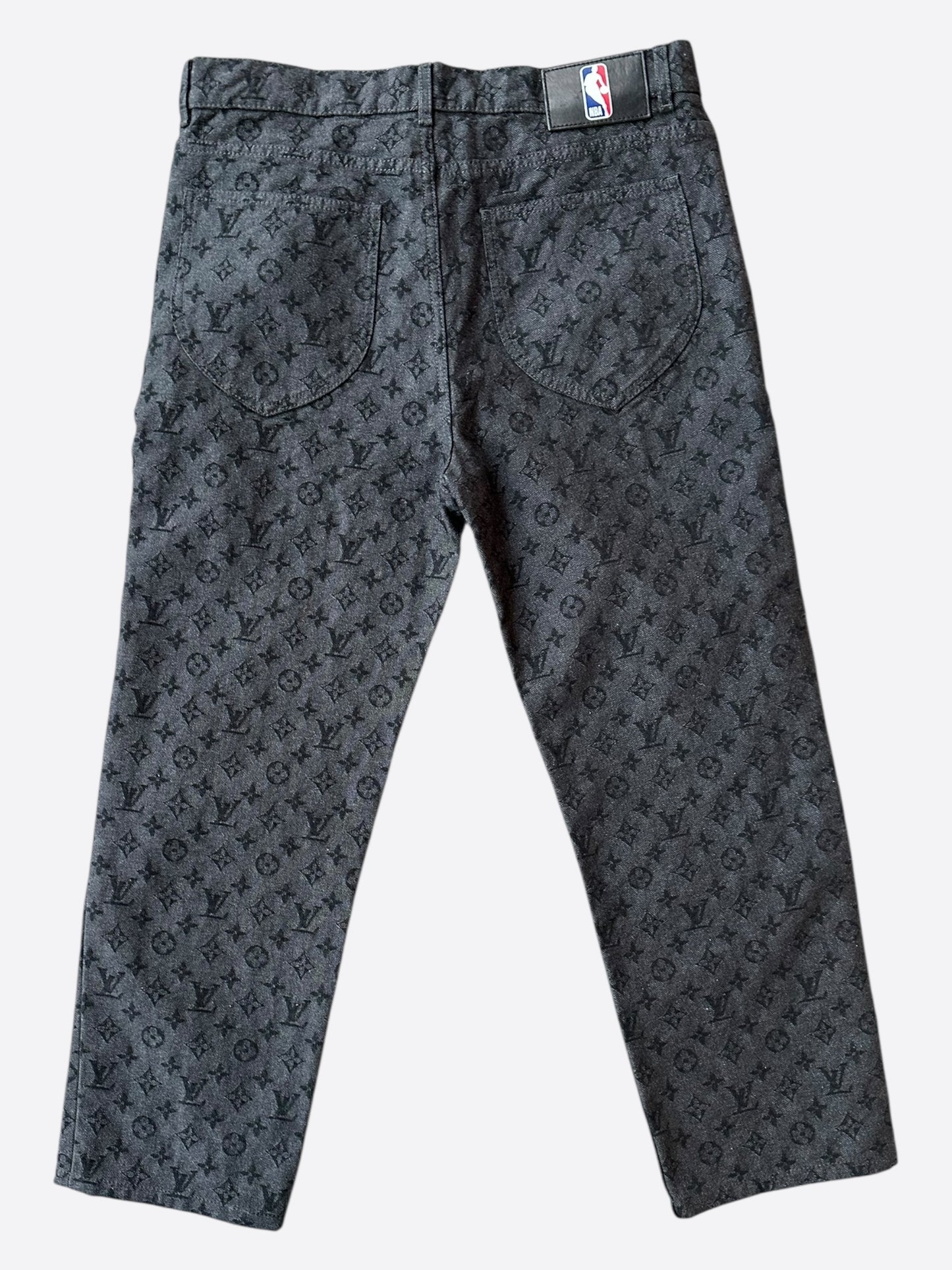 Louis Vuitton NBA Grey Monogram Jeans