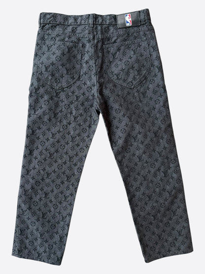Louis Vuitton NBA Grey Monogram Jeans