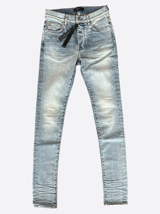 Amiri Stone Indigo Stack Jeans