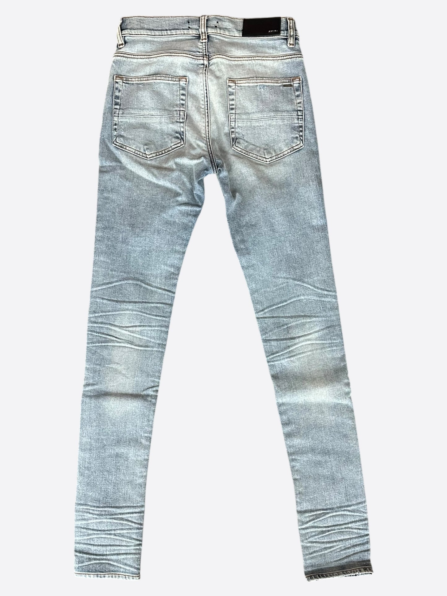 Amiri Stone Indigo Stack Jeans