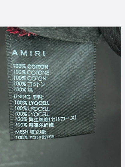 Amiri Red & White MA Logo Trucker Hat