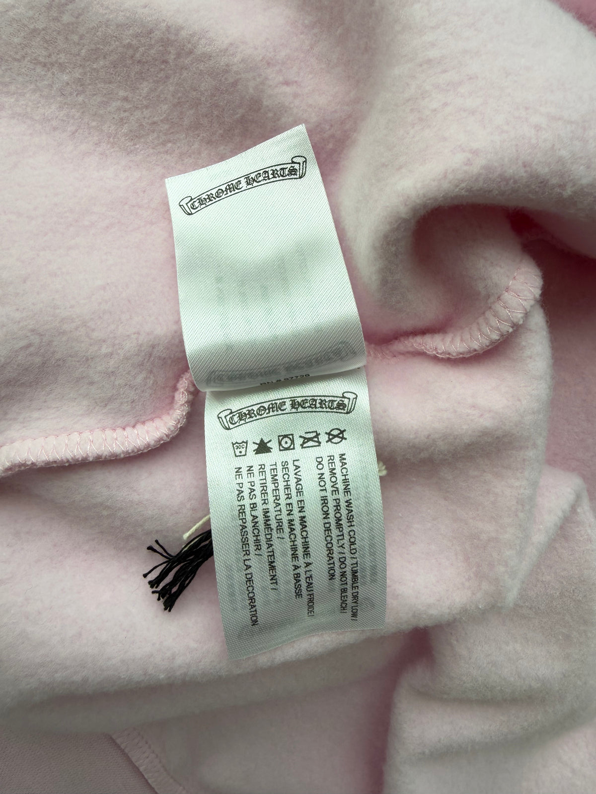 Chrome Hearts Pink Beaded Dagger Zip Up Hoodie