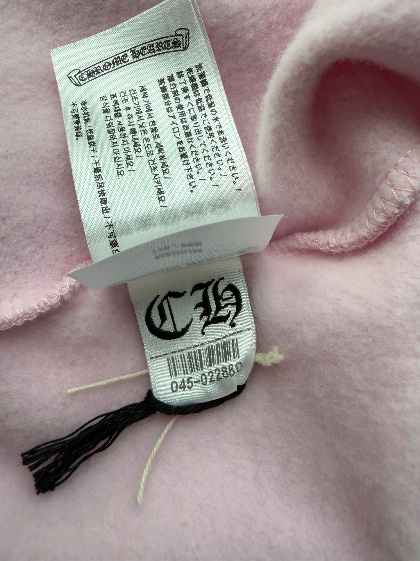 Chrome Hearts Pink Beaded Dagger Zip Up Hoodie