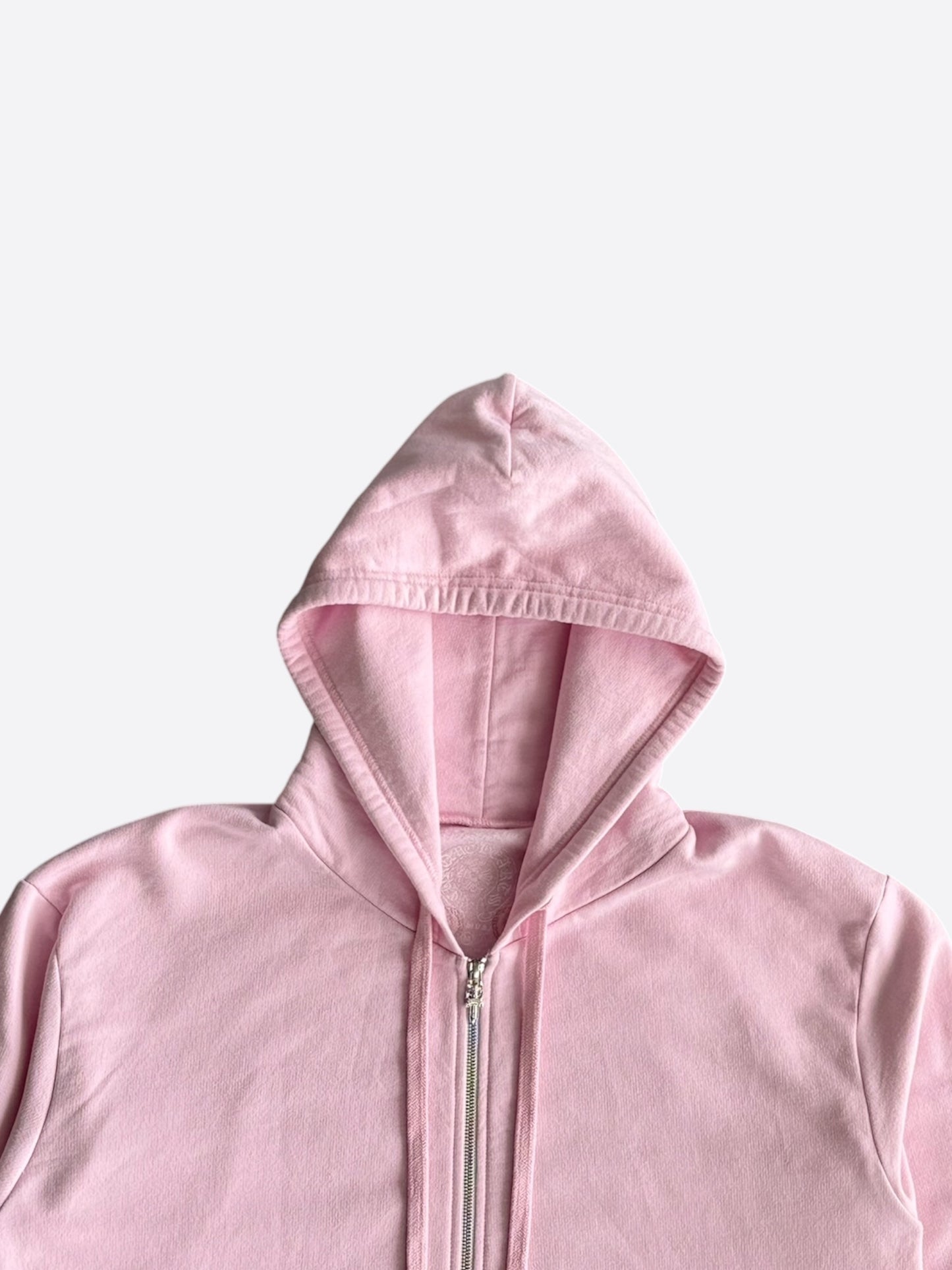 Chrome Hearts Pink Beaded Dagger Zip Up Hoodie