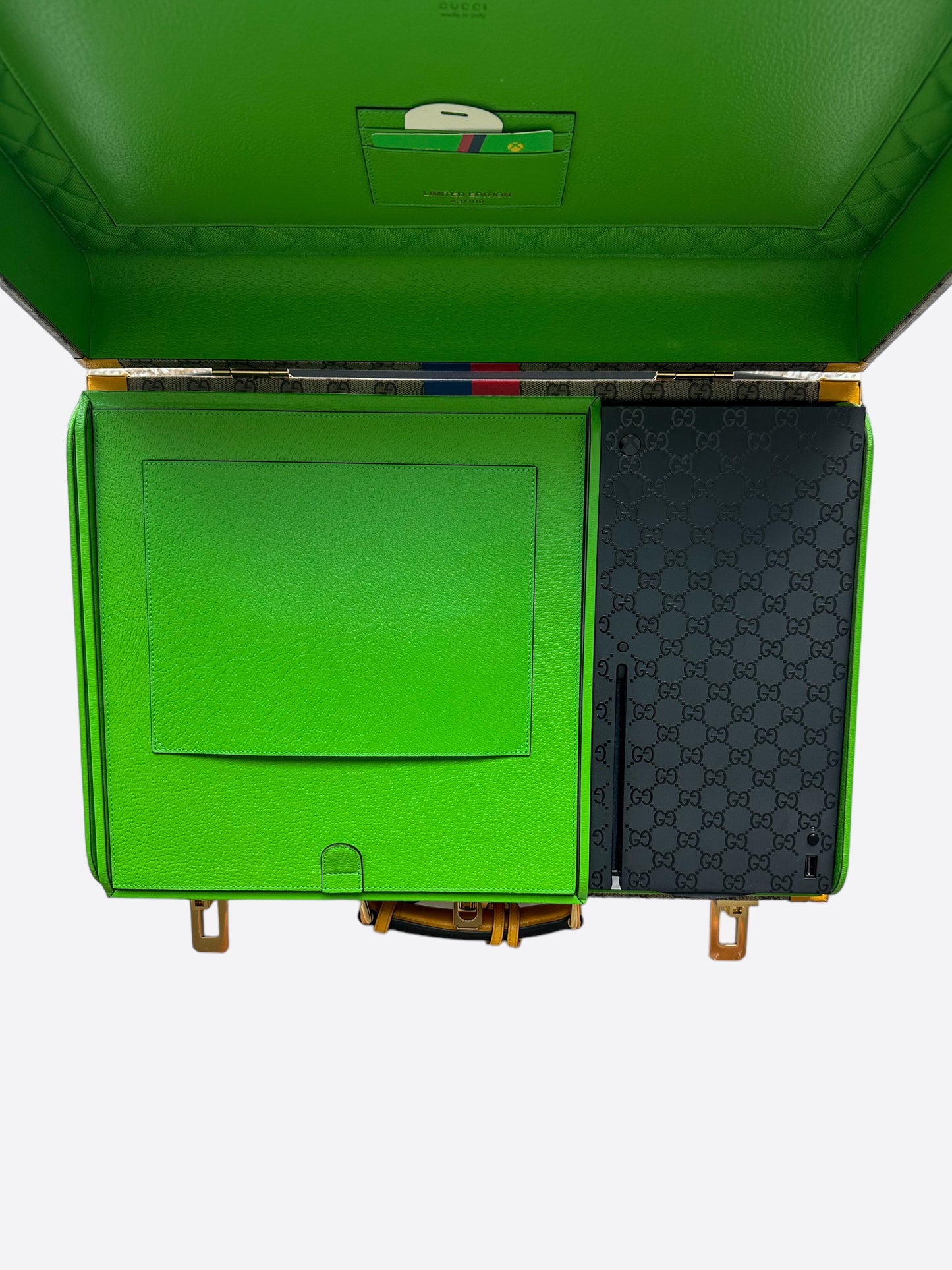 Gucci Xbox Monogram Suitcase & Xbox