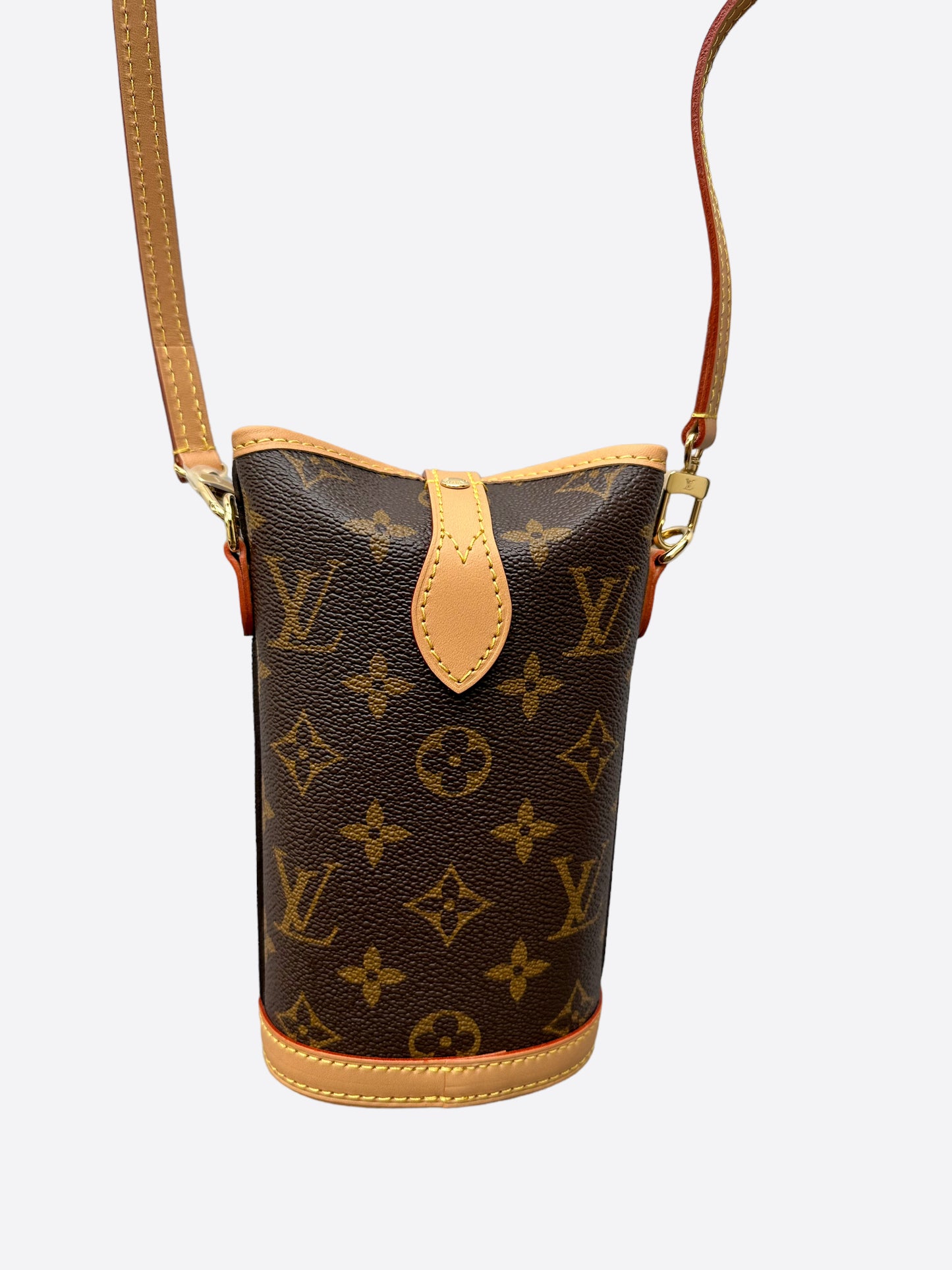 Louis Vuitton Brown, Pattern Print Monogram Fold Me Pouch