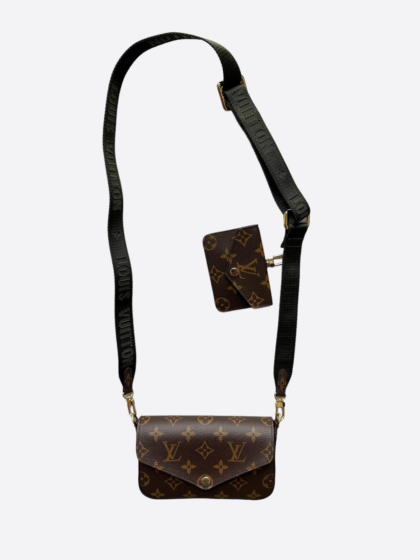 Louis Vuitton Brown Monogram Felicie Strap & Go