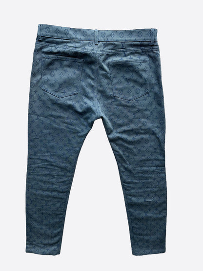 Louis Vuitton Blue Monogram Slim Jeans