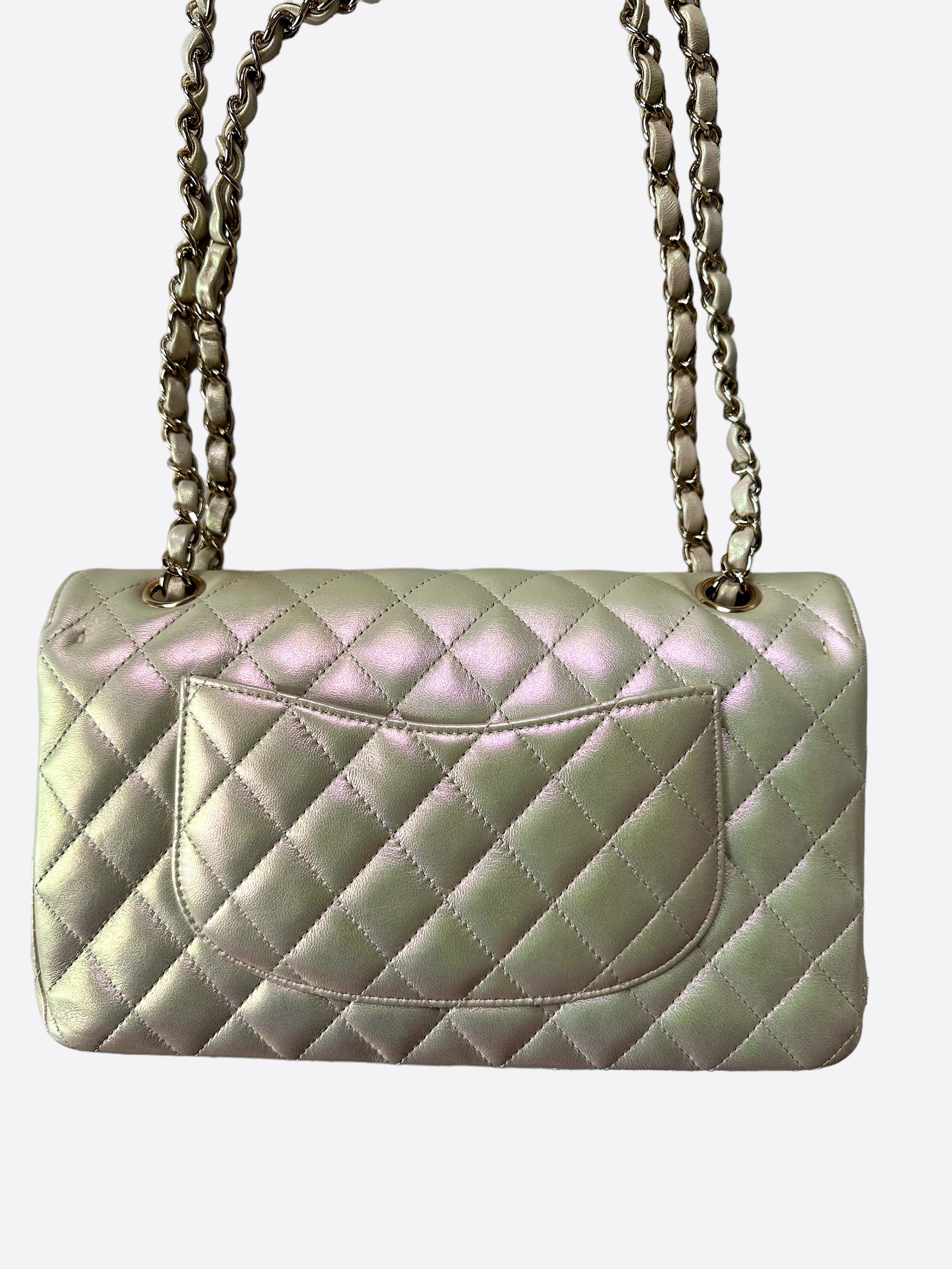 Chanel iridescent ivory online mini