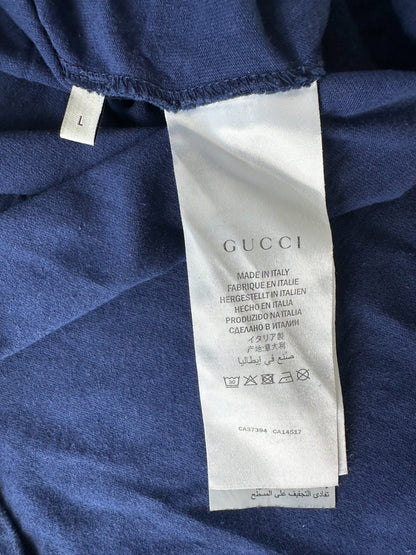 Gucci Blue & Green GG Logo T-Shirt