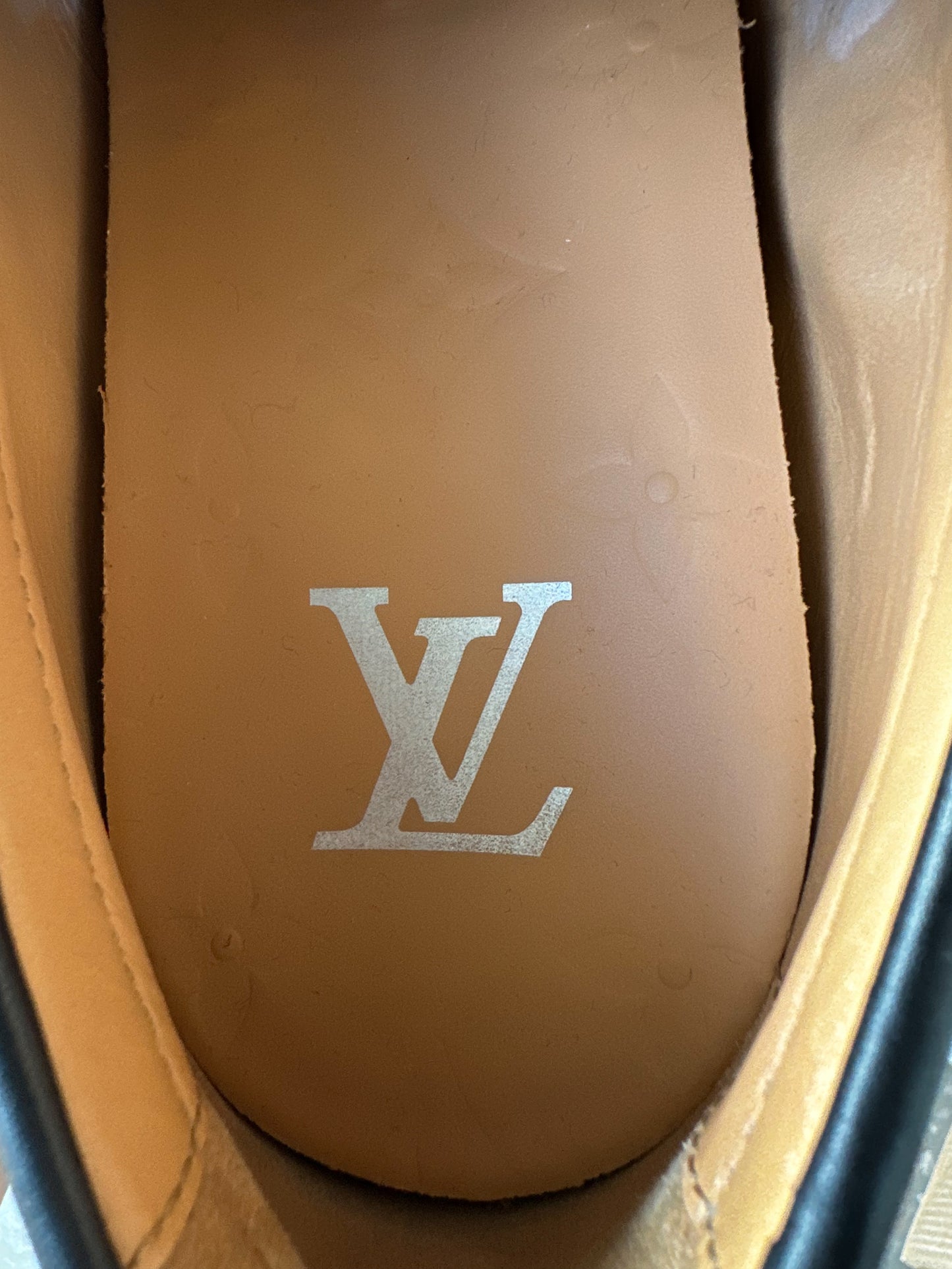 Louis Vuitton Black & Silver Logo Dandy Loafers