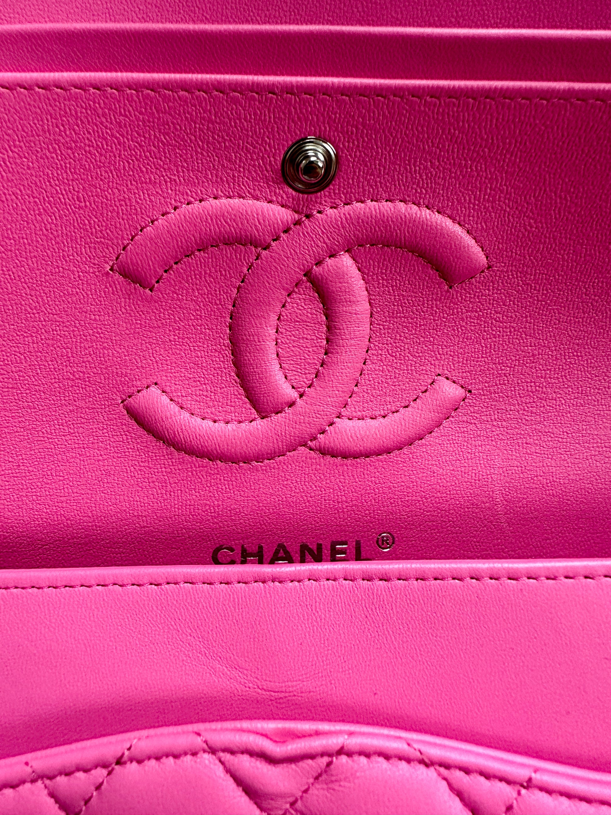 Chanel Hot Pink Quilted Lambskin Diamond Crossbody Bag, myGemma