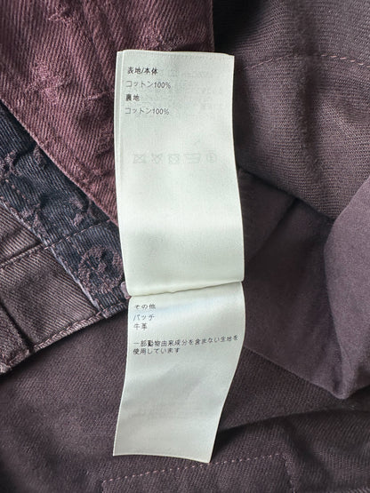 Louis Vuitton Plum Red Monogram Jeans