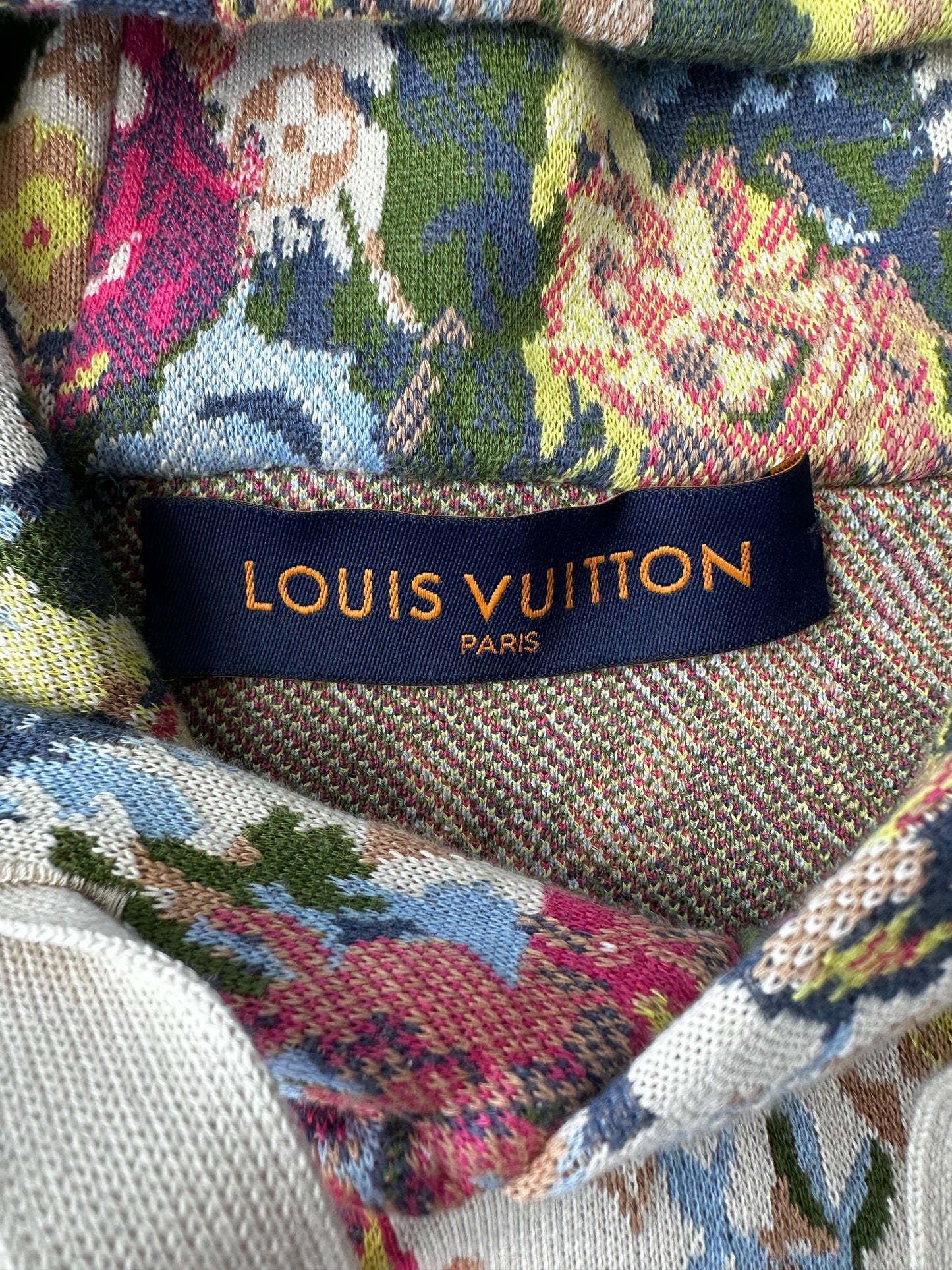 Louis Vuitton Beige Floral Monogram Tapestry Hoodie