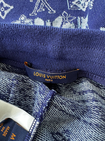 Louis Vuitton Blue Bandana Monogram Shorts