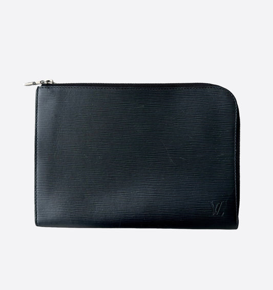 Louis Vuitton Black EPI Pochette Jour