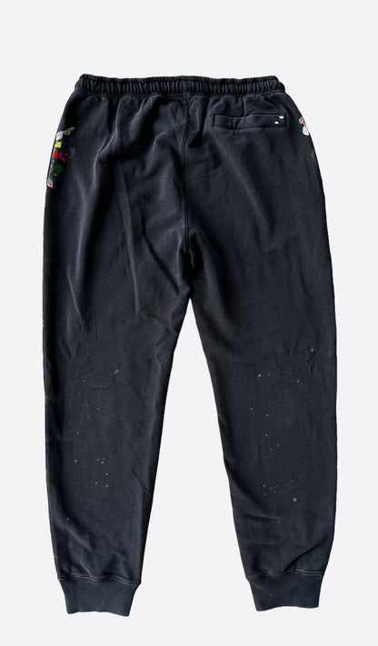 Gallery Dept Lanvin Black Paint Splatter Sweatpants