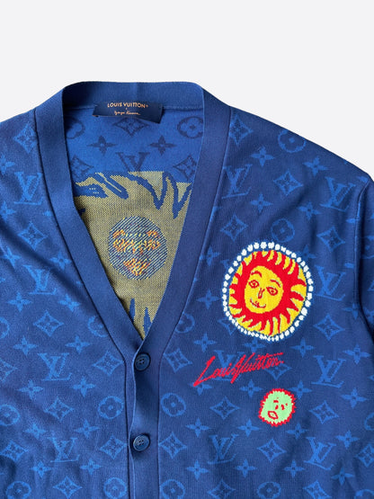 Louis Vuitton Yayoi Kusama Blue Monogram Cardigan