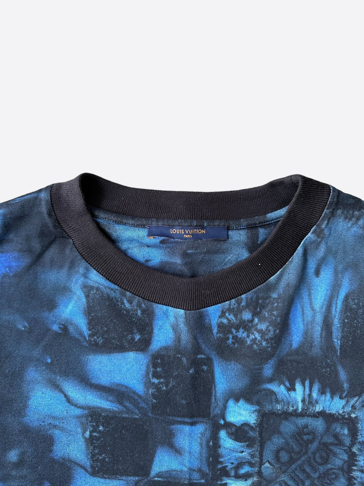 Louis Vuitton Blue Damier Salt Print T-Shirt