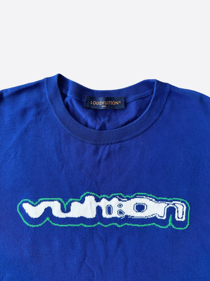 Louis Vuitton Blue & White Since 1854 Intarsia T-Shirt