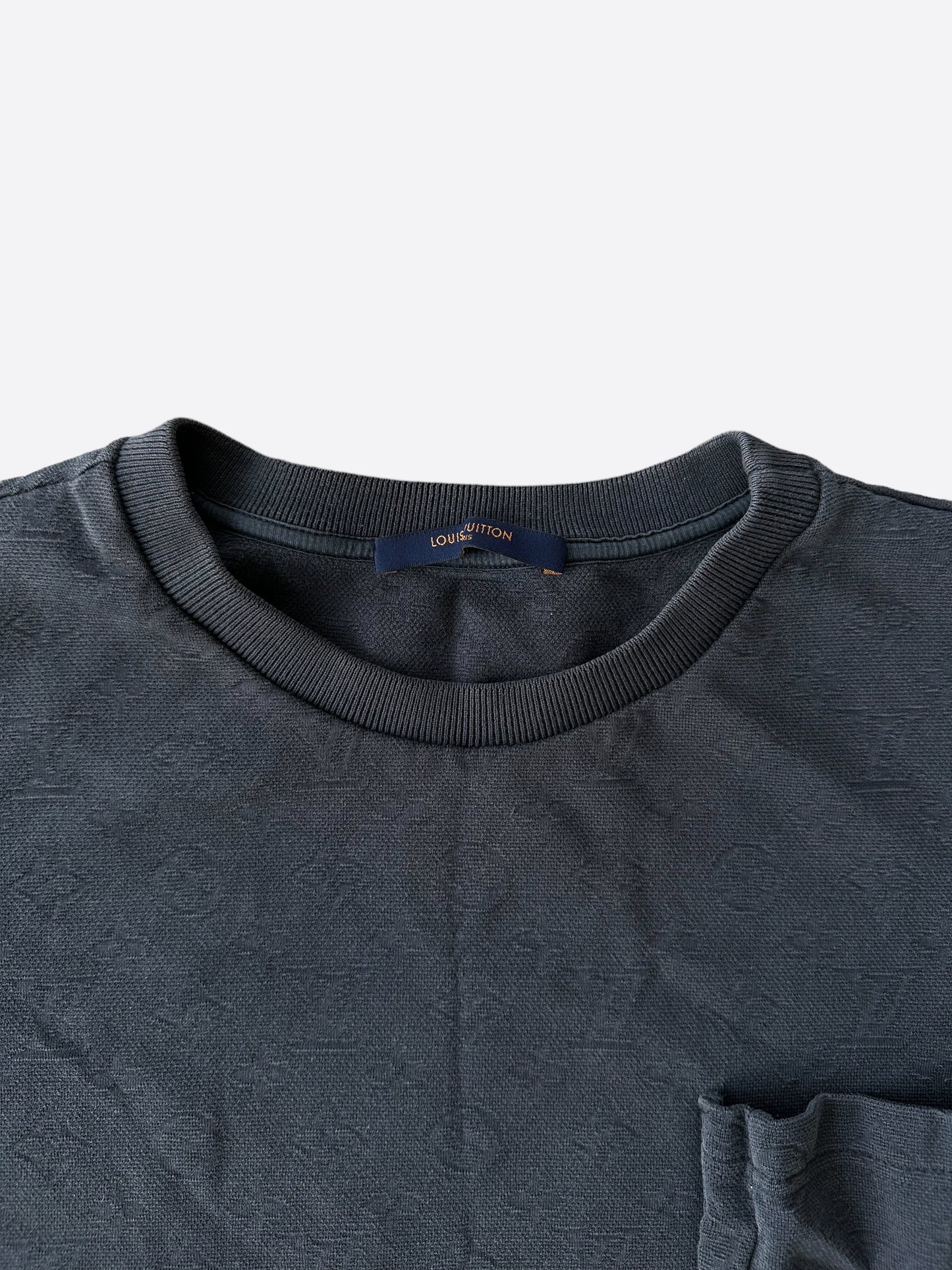 Louis Vuitton Black Monogram Pocket T-Shirt