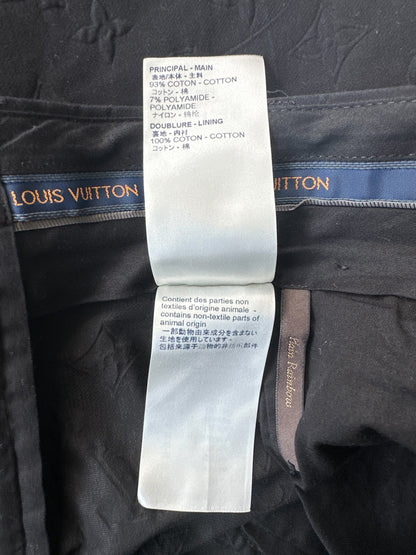 Louis Vuitton Black Monogram Dress Pants