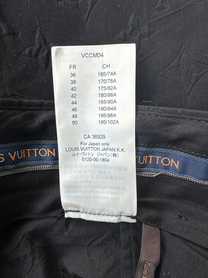 Louis Vuitton Black Monogram Dress Pants