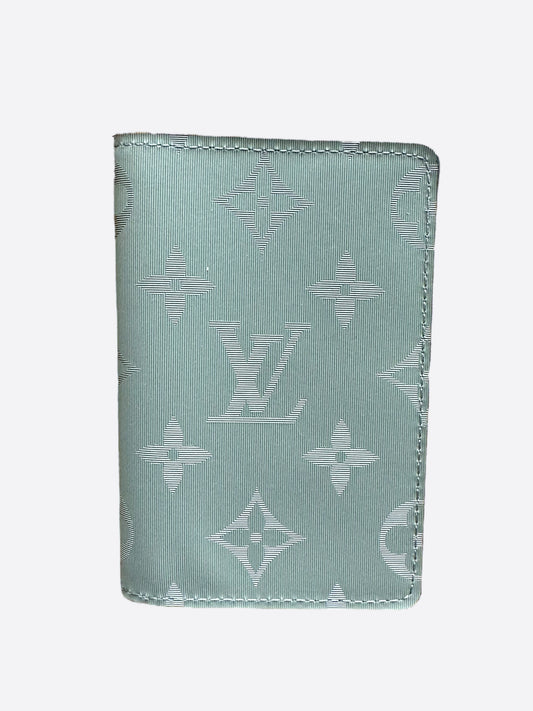 Louis Vuitton Silver Titanium Monogram Pocket Organizer