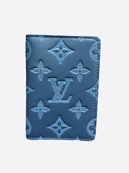 Louis Vuitton Blue Shadow Monogram Pocket Organizer