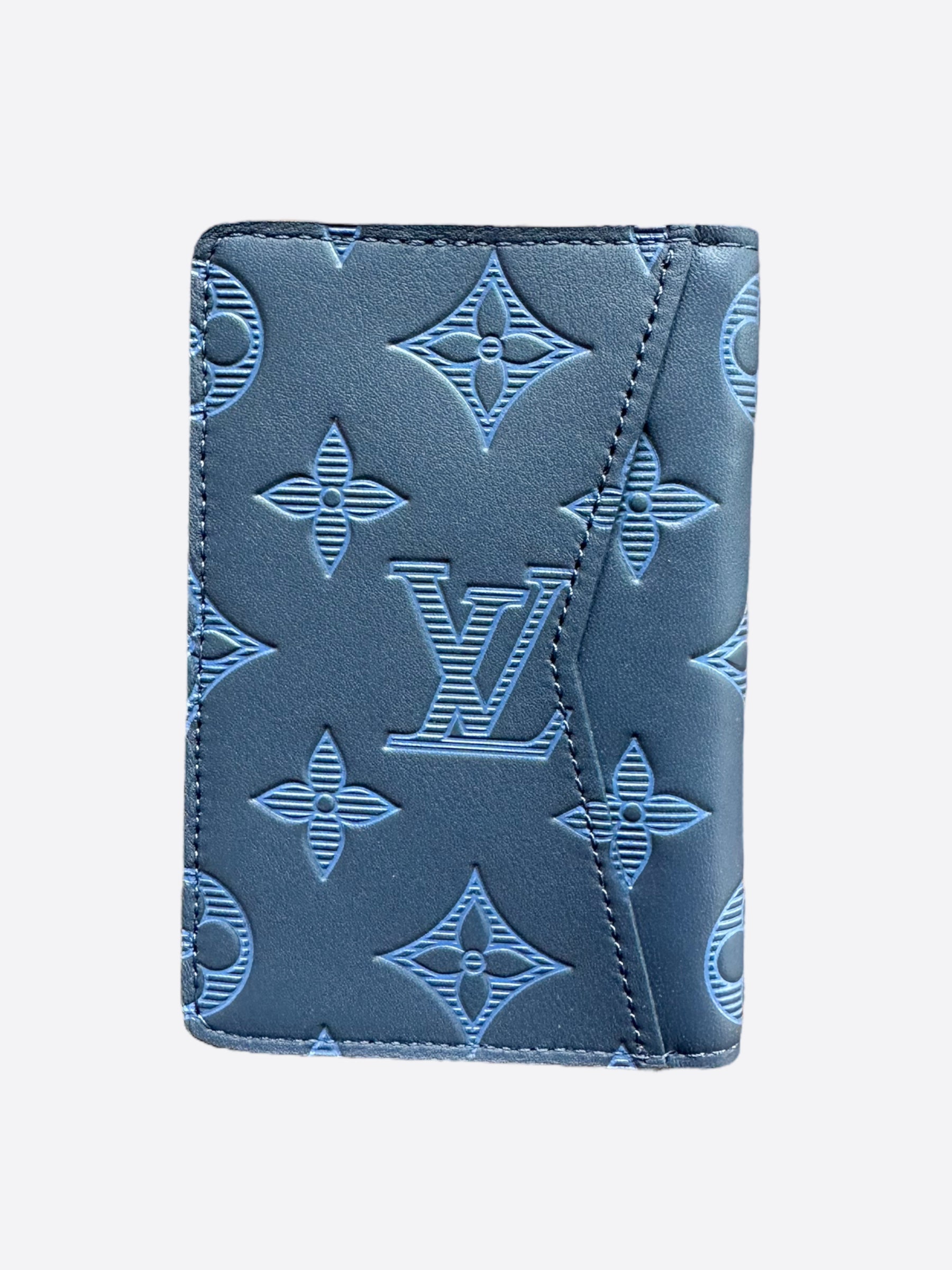 Louis Vuitton Blue Shadow Monogram Pocket Organizer