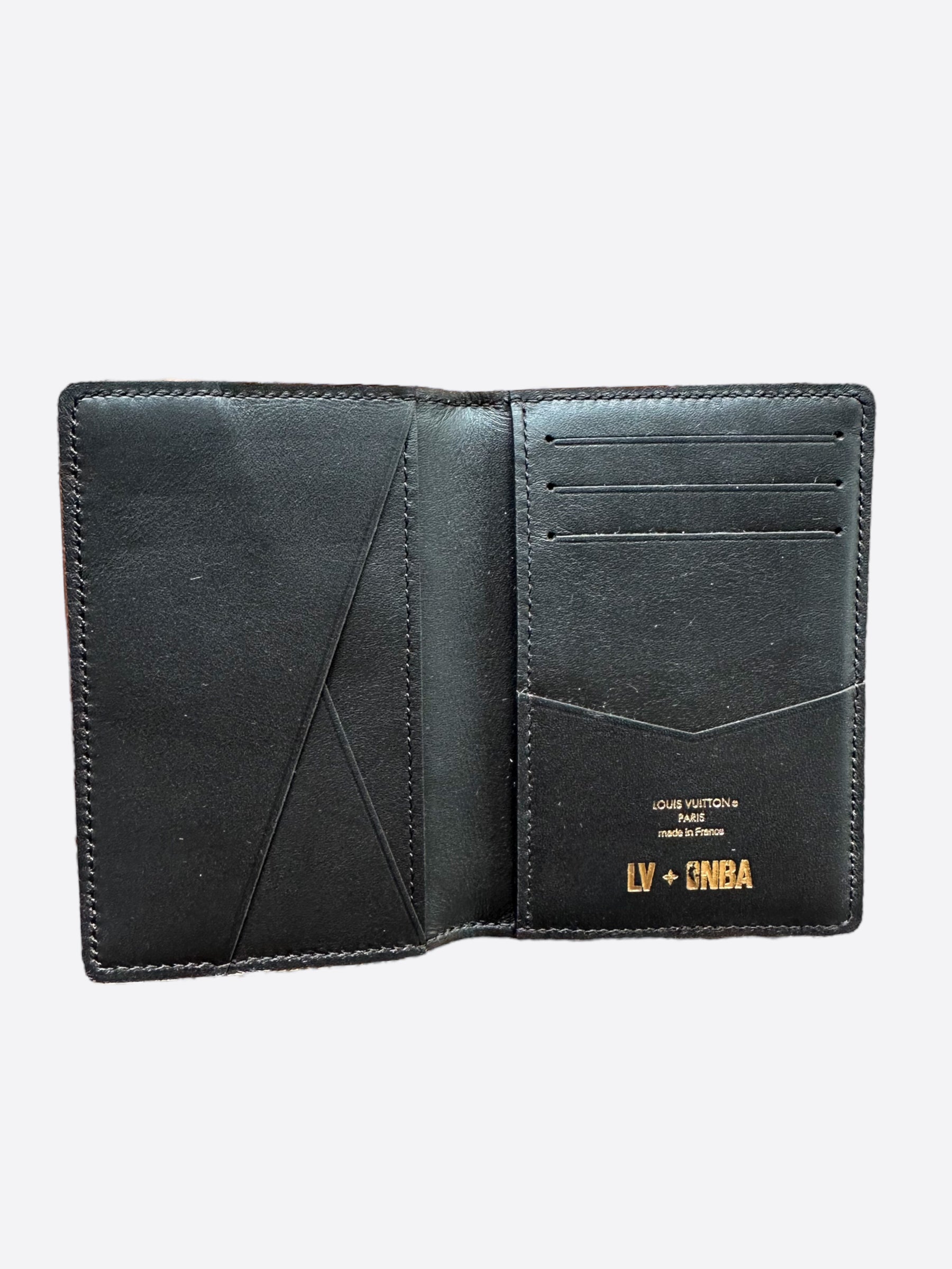 Louis Vuitton NBA Brown Basketball Leather Monogram Logo Pocket Organizer  Wallet