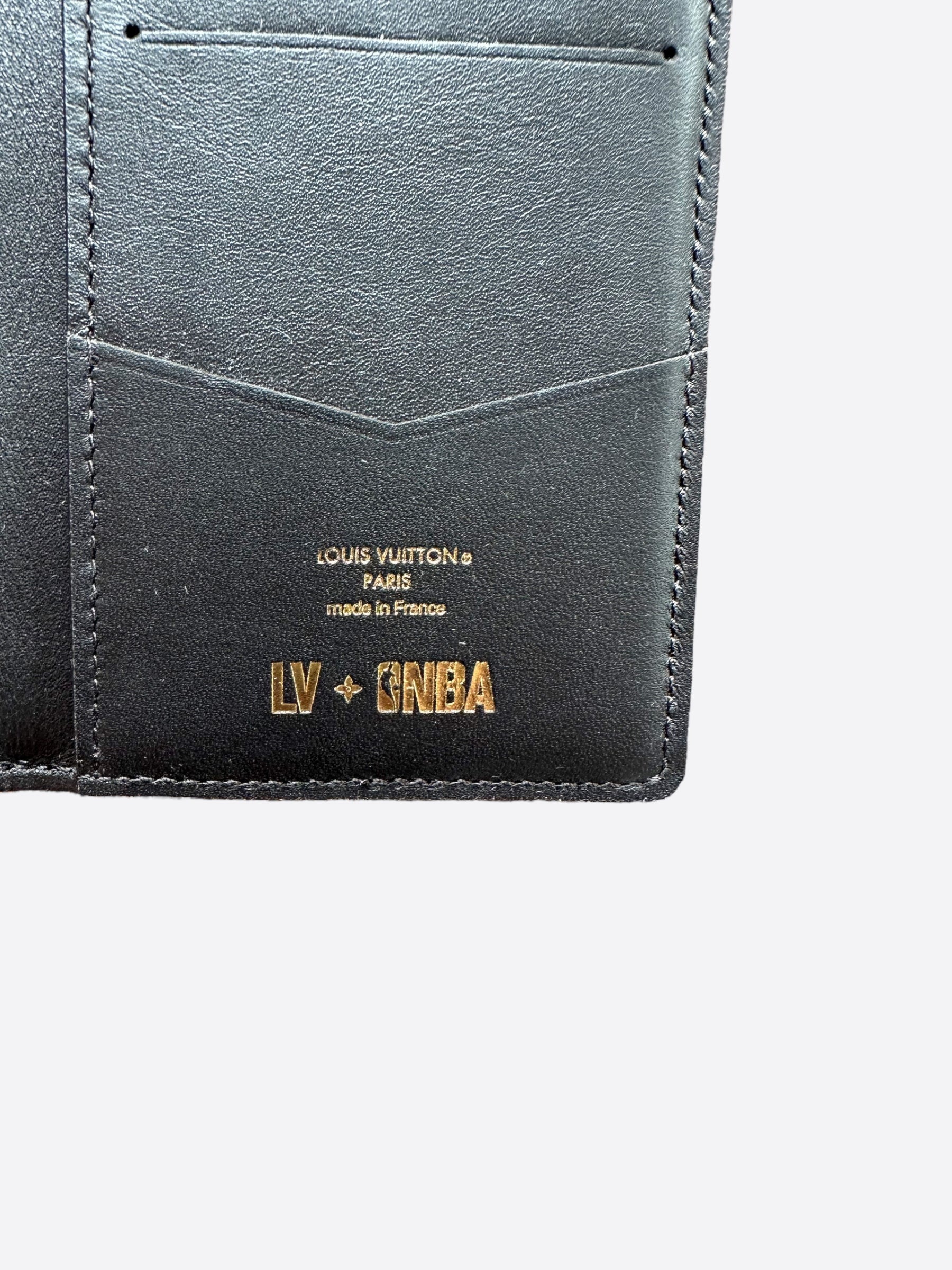 Louis Vuitton NBA Brown Basketball Leather Monogram Logo Pocket Organizer  Wallet