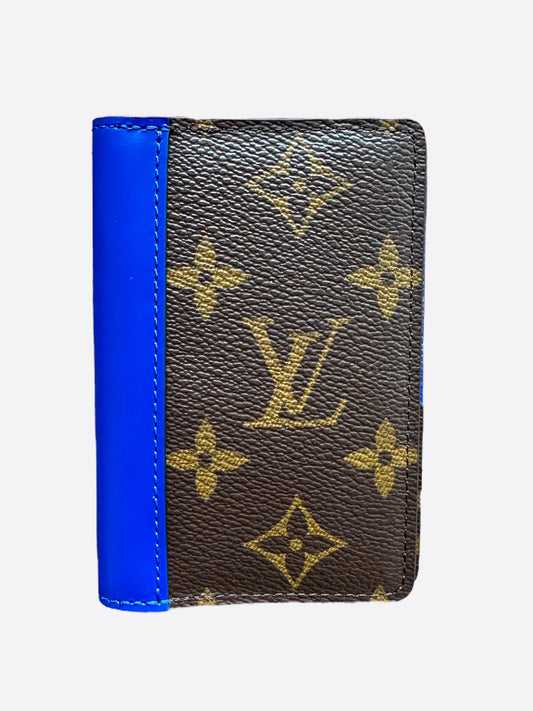 Louis Vuitton Brown & Blue Monogram pocket Organizer