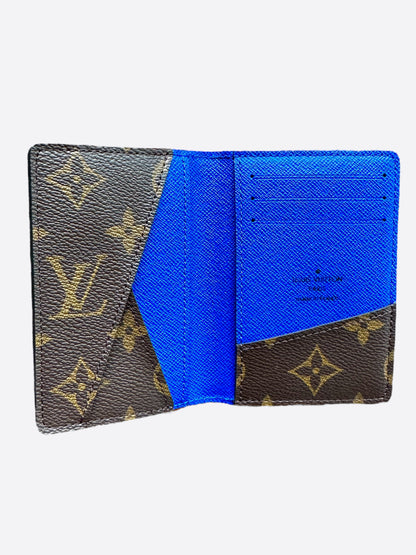 Louis Vuitton Brown & Blue Monogram pocket Organizer