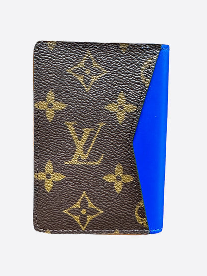 Louis Vuitton Brown & Blue Monogram pocket Organizer