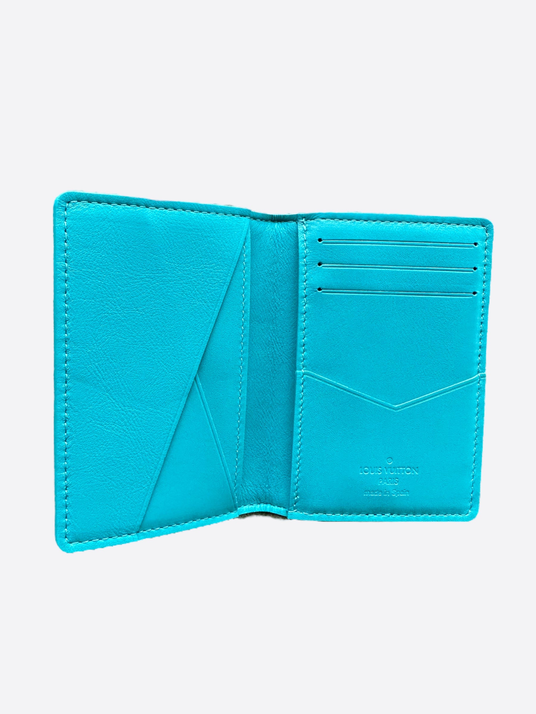 Louis Vuitton Monogram Pocket Organizer Pacific Blue