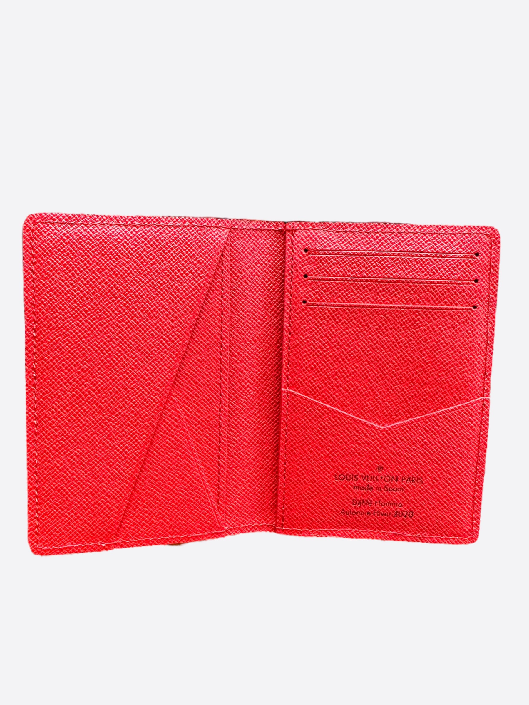 Louis Vuitton Pocket Organizer Monogram Red