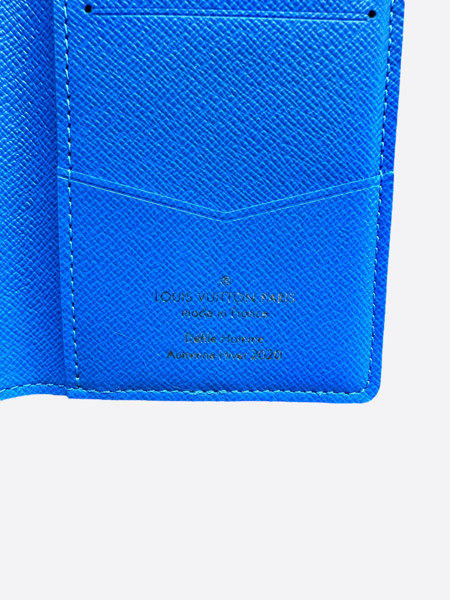 Louis Vuitton Blue EPI Large Logo Pocket Organizer – Savonches