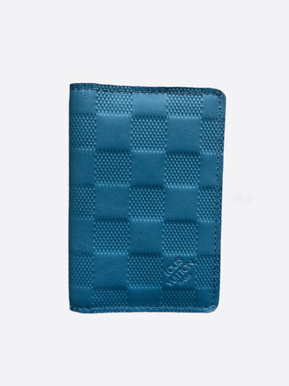 Louis Vuitton Blue Infini Damier Pocket Organizer