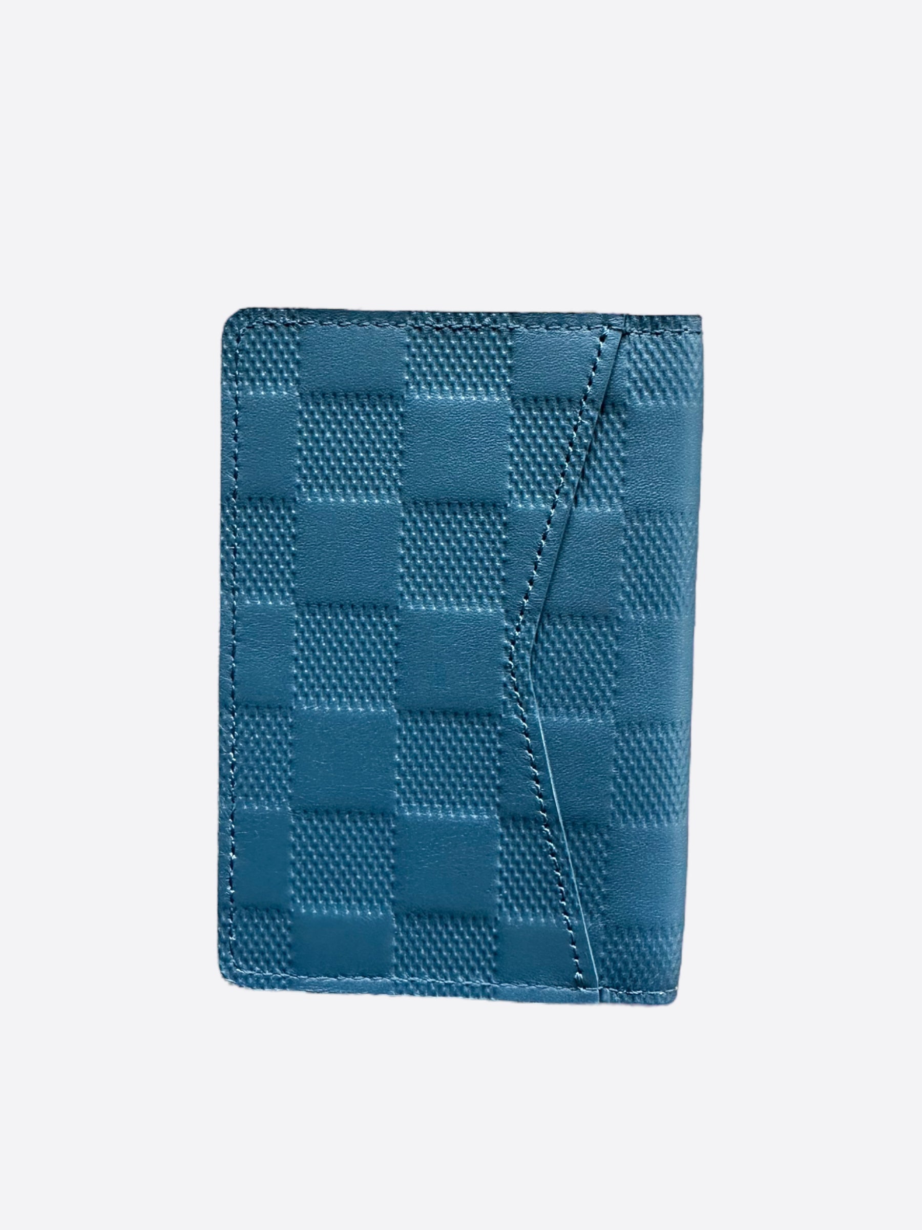 Louis Vuitton Pocket Organizer Blue Inside