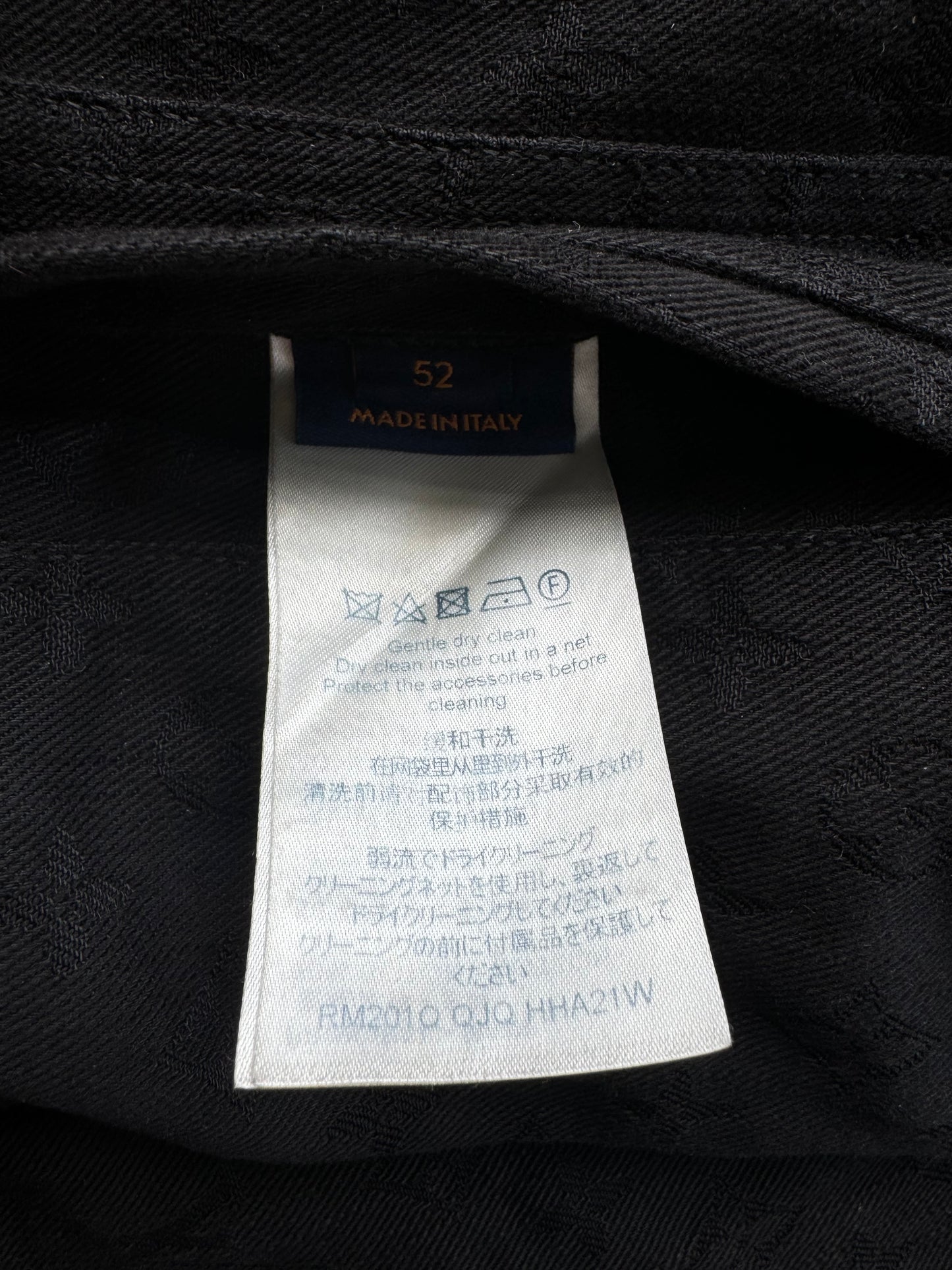 Louis Vuitton Black Monogram Denim Jacket