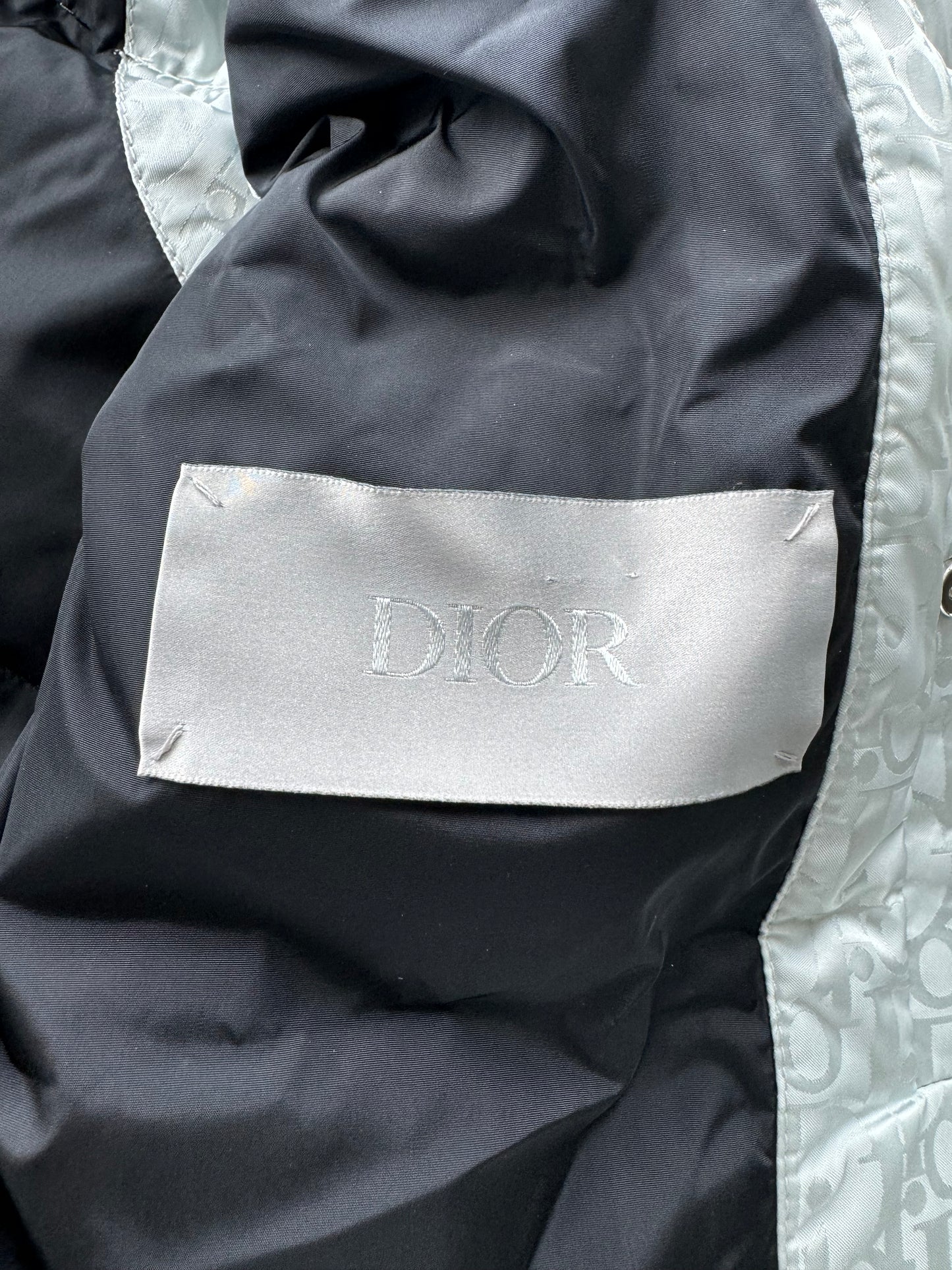 Dior Blue Oblique Puffer Vest