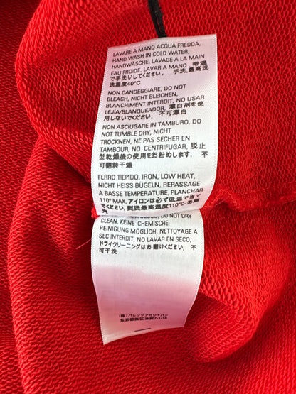 Balenciaga Red & White Logo Hoodie