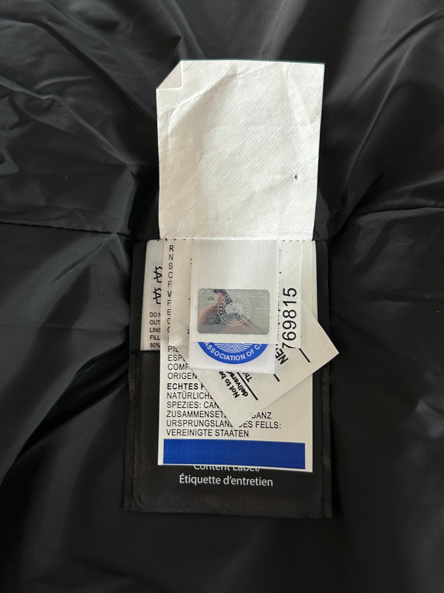 Canada Goose Black Carson Men's Jacket